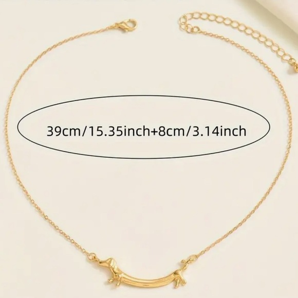 NEW Silver & Gold Dachshund Necklaces - Picture 3 of 3